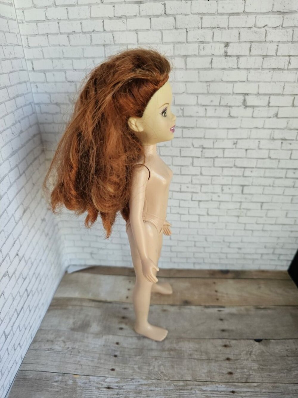 Mattel Girl 9 inch Doll Red Plastic Solid Lila Wee 3 Friends Archival Nude Rare - Picture 6 of 7